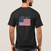Amerika geboren nog steeds grote Amerikaanse rotsv T-shirt (Achterkant)