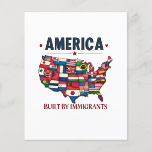 Amerika gebouwd door immigranten Patriottisch Amer Flyer