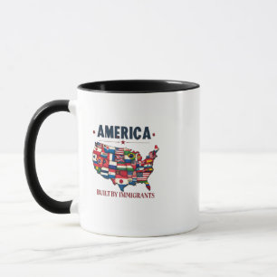 Amerika gebouwd door immigranten Patriottisch Amer Mok