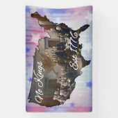 Amerika Geen Koningen Est 1776 Spandoek (Verticaal)