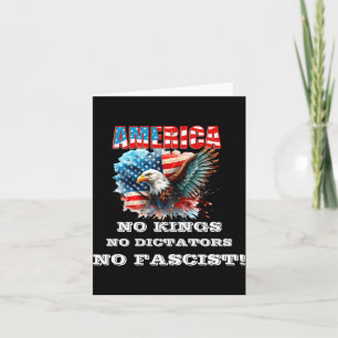 Amerika Geen Koningen Geen Dictators Geen Fasciste Kaart
