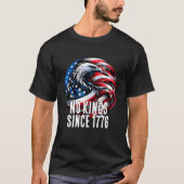 Amerika geen koningen sinds 1776 t-shirt (Voorkant)