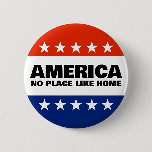 Amerika, geen plek zoals de home-knop ronde button 5,7 cm (Voorkant)