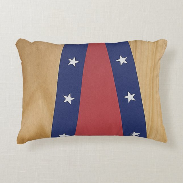 Amerika-geïnspireerde kunst | Vlaggen, truien & 4t Accent Kussen (Voorkant)