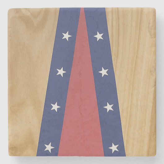 Amerika-geïnspireerde kunst | Vlaggen, truien & 4t Stenen Onderzetter (Voorkant)