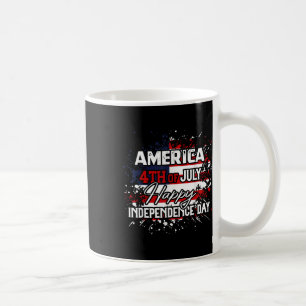 Amerika Gelukkige 4 juli Onafhankelijkheidsdag Man Koffiemok