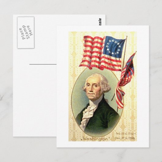  amerika George Washington (3) Briefkaart (Voorkant / Achterkant)