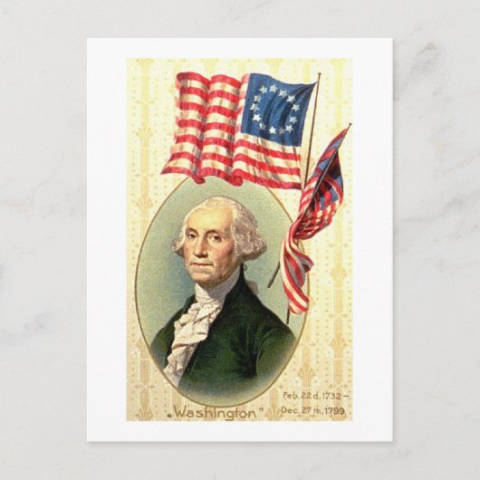  amerika George Washington (3) Briefkaart (Voorkant)
