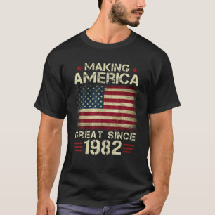 Amerika geweldig maken sinds 1982  cadeaus 40e t-shirt