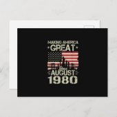 Amerika geweldig maken sinds augustus 2019 aankondigingskaart (Voorkant / Achterkant)