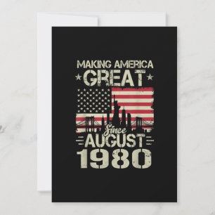 Amerika geweldig maken sinds augustus 2019 feestdagenkaart