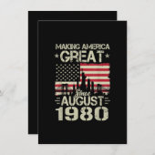 Amerika geweldig maken sinds augustus 2019 kaart (Voorkant / Achterkant)