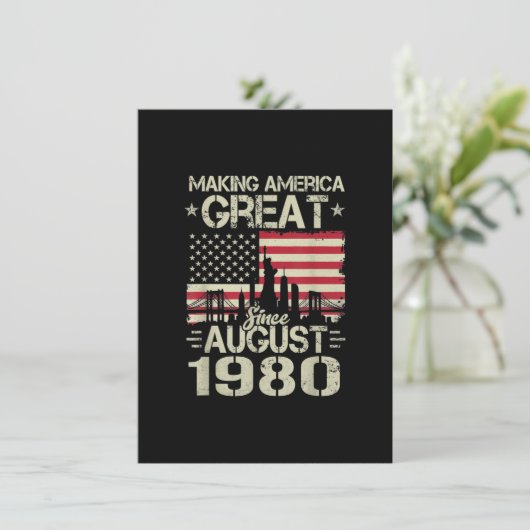 Amerika geweldig maken sinds augustus 2019 kaart (Staand voorkant)