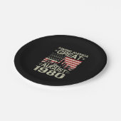 Amerika geweldig maken sinds augustus 2019 papieren bordje (Gekanteld)