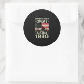 Amerika geweldig maken sinds augustus 2019 ronde sticker (Tas)
