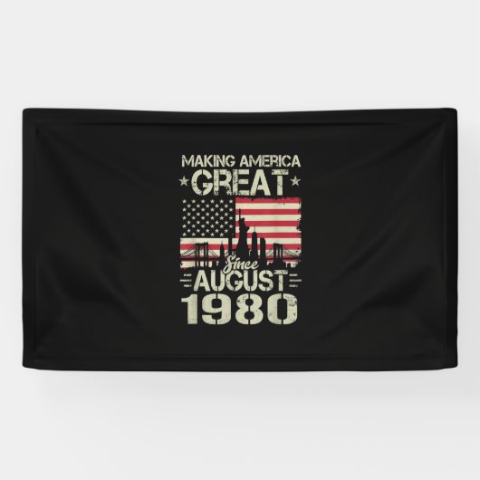 Amerika geweldig maken sinds augustus 2019 spandoek (Horizontaal)