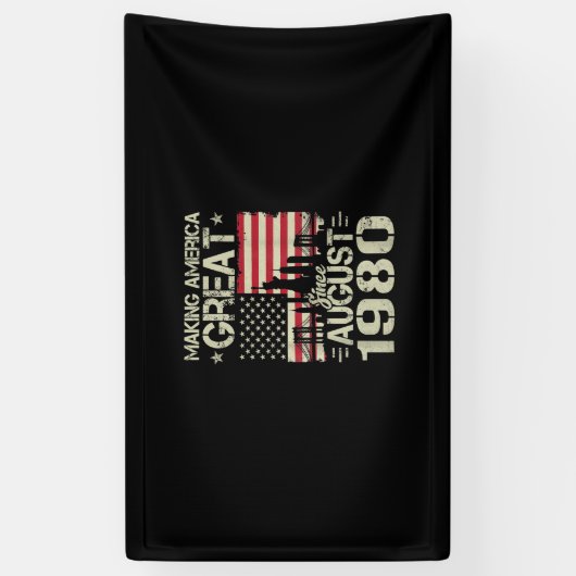 Amerika geweldig maken sinds augustus 2019 spandoek (Verticaal)