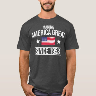 Amerika geweldig sinds 1953 t-shirt