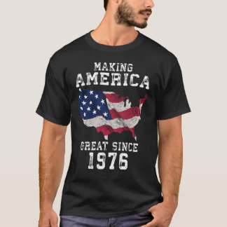 Amerika geweldig sinds 1976 t-shirt