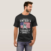 Amerika geweldig sinds april 1995, 25 september t-shirt (Voorkant volledig)