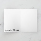 Amerika gezegende Wenskaarten Kaart (Binnen)