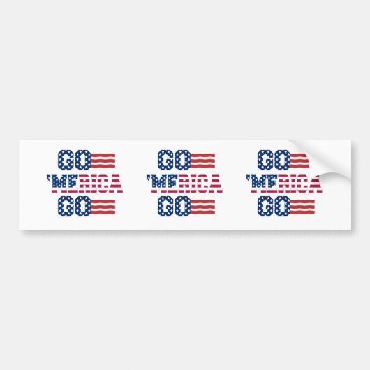 amerika go bumpersticker (Voorkant)