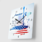 Amerika God heeft zijn genade op het spel gezet, P Vierkante Klok (Hoek)