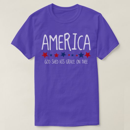 Amerika God schonk zijn genade op het T-shirt van  (Design voorkant)