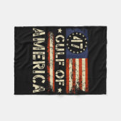 Amerika Golf Amerikaanse vlag Golf Mexico Fleece Deken (Voorkant (Horizontaal))