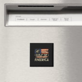 Amerika Golf  Amerikaanse vlag Golf Mexico Magneet (Insitu (Vaatwasser))