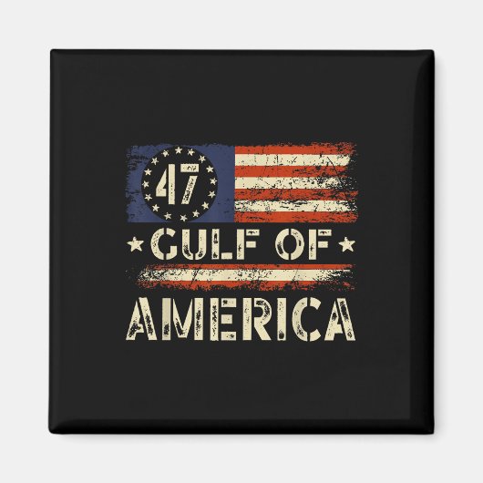 Amerika Golf  Amerikaanse vlag Golf Mexico Magneet (Voorkant)