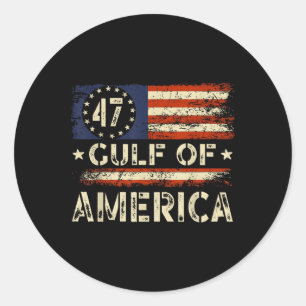 Amerika Golf Amerikaanse vlag Golf Mexico Ronde Sticker