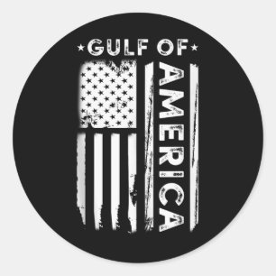 Amerika Golf - Golf van Amerika  Amerika Ronde Sticker