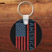Amerika Golf - Golf van Amerika Grappig USA Amer Sleutelhanger (Voorkant)