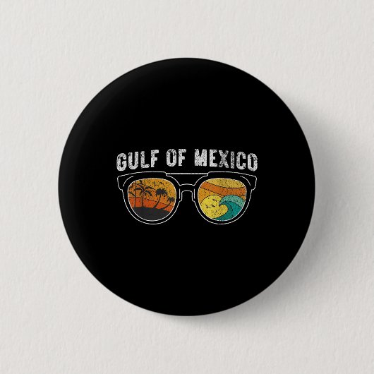Amerika Golf Mexico - Golf van Amerika 2025 RET Ronde Button 5,7 Cm (Voorkant)