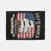Amerika Golf Mexico President Trump Est 2025 Ameri Fleece Deken (Voorkant (Horizontaal))
