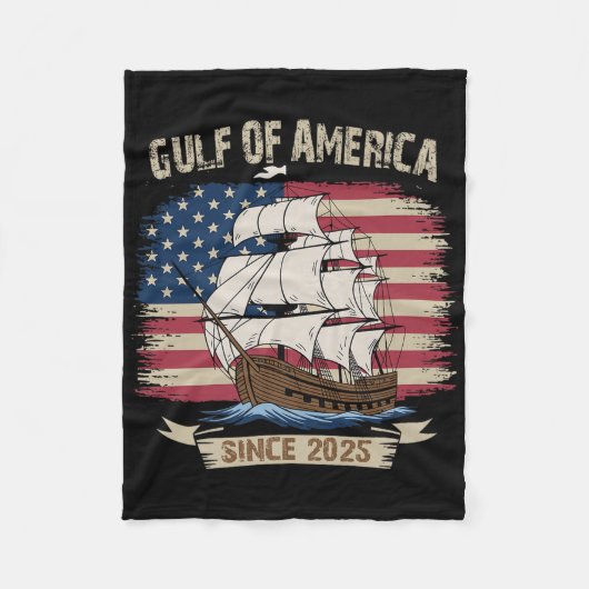 Amerika Golf Mexico President Trump Est 2025 Ameri Fleece Deken (Voorkant)