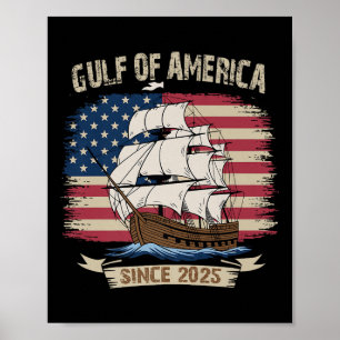 Amerika Golf Mexico President Trump Est 2025 Ameri Poster