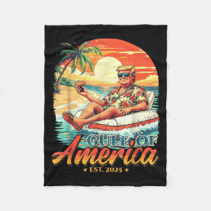 Amerika Golf Trump 2024 Retro Beach Verenigde Stat Fleece Deken