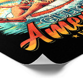 Amerika Golf Trump 2024 Retro Beach Verenigde Stat Poster (Hoek)