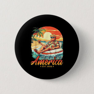 Amerika Golf Trump 2024 Retro Beach Verenigde Stat Ronde Button 5,7 Cm