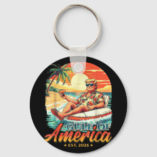 Amerika Golf Trump 2024 Retro Beach Verenigde Stat Sleutelhanger