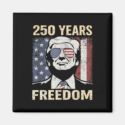 Amerika Grappig Trump 4 juli Magneet (Voorkant)