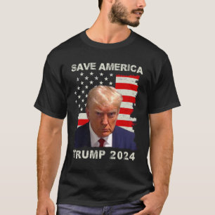 Amerika Gratis Trump Mok Shot 2024 Amerikaanse vla T-shirt