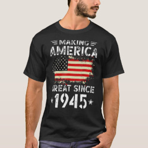 Amerika groot maken sinds 1945, VS-vlag Retro Bir T-shirt