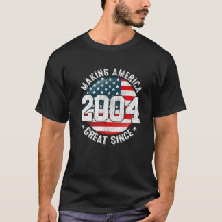 Amerika groot maken sinds 2004, VS-vlag 18T T-shirt