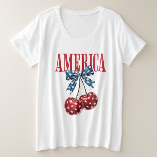 Amerika Grote Maat T-shirt (Design voorkant)