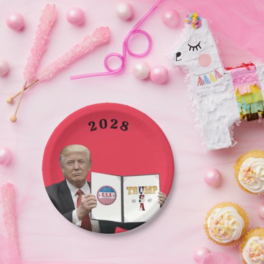 Amerika Grote Trump 45 47 2024 Papieren Bordje (Feest)