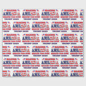 Amerika groter maken dan ooit - Trump 2020 Cadeaupapier (Vlak)