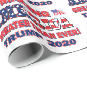 Amerika groter maken dan ooit Trump 2020 Cadeaupapier (Rol Hoek)
